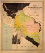 Mapa de la Republica de Bolivia