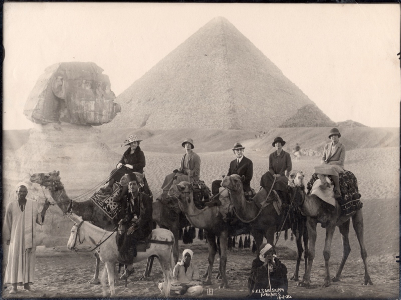 Egypt - in front of Sphinx & Pyramid