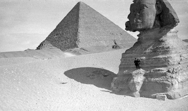 Sphynx with Garnett & Nancy Perched on Front